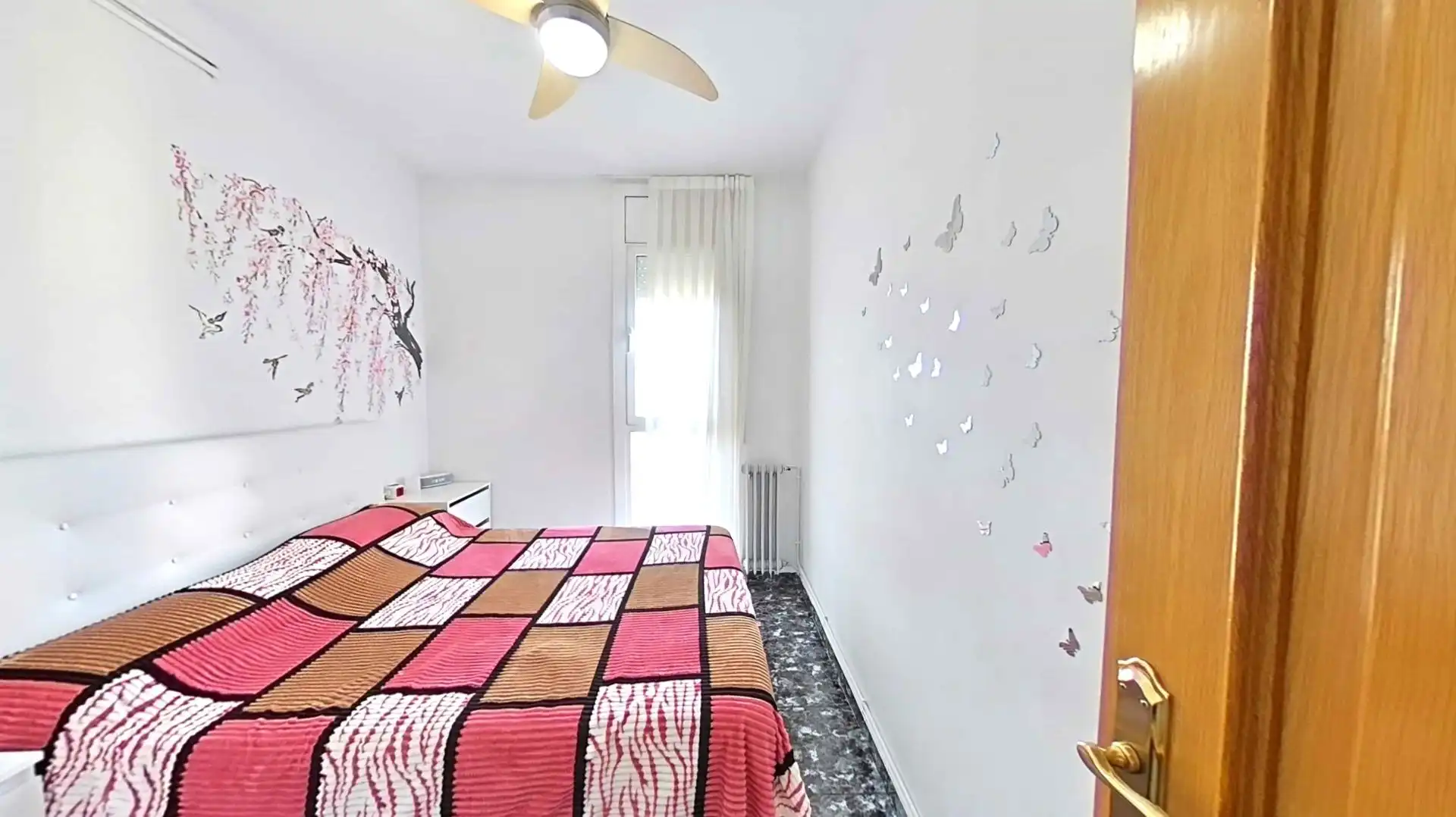 Schlafzimmer von Wohnung zum Verkauf in Sabadell mit Heizung, Parkett und Balkon