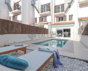 Terrassa de Casa adosada de lloguer en Sitges amb Aire condicionat, Terrassa i Piscina