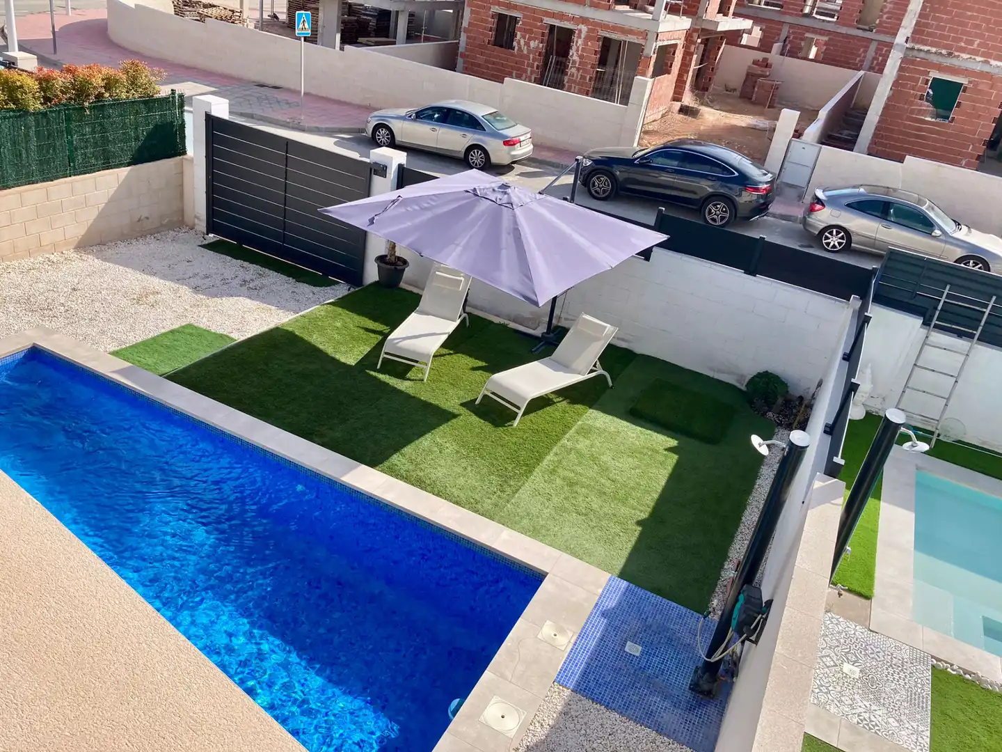 Swimming pool of Detached homes for rent in Santa Pola  with Air Conditioner, Heating and Private garden