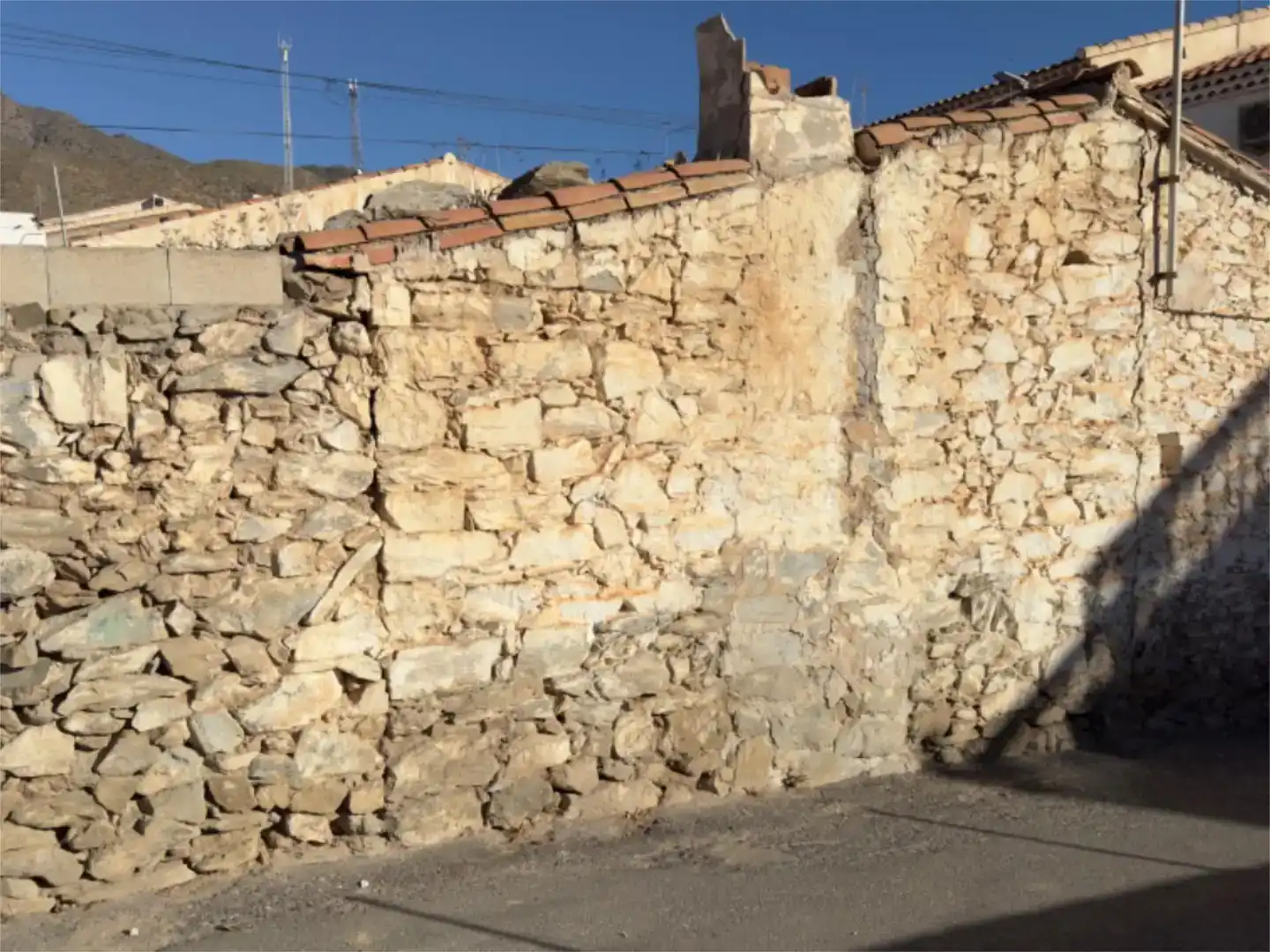 Vista exterior de Casa adosada en venda en Uleila del Campo amb Balcó