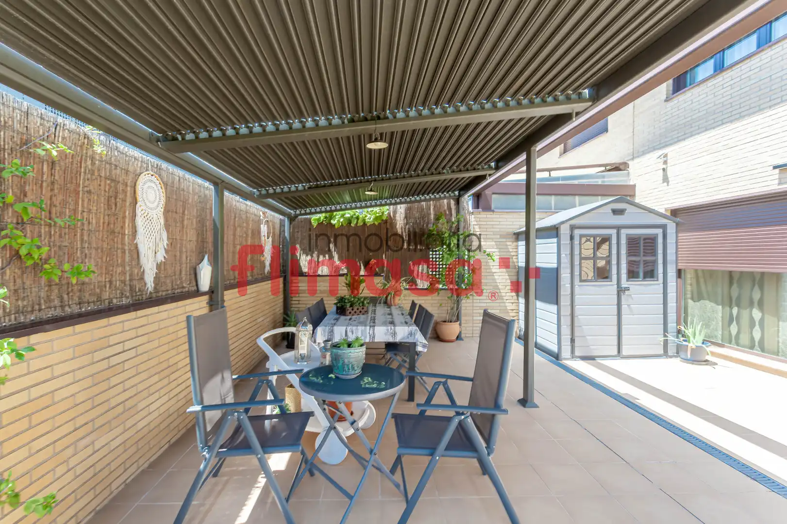 Terrace of Detached homes for sale in Villaviciosa de Odón  with Air Conditioner, Heating and Private garden