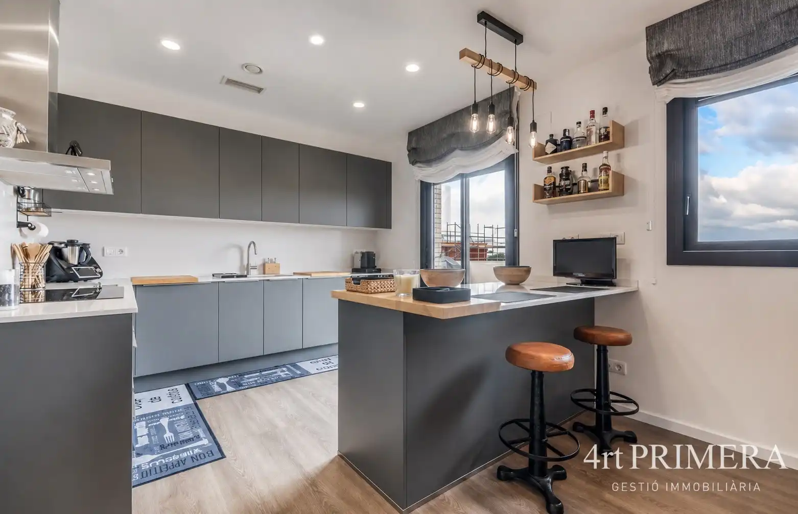 Cocina de Ático en venta en L'Ametlla del Vallès con Aire acondicionado, Calefacción y Parquet