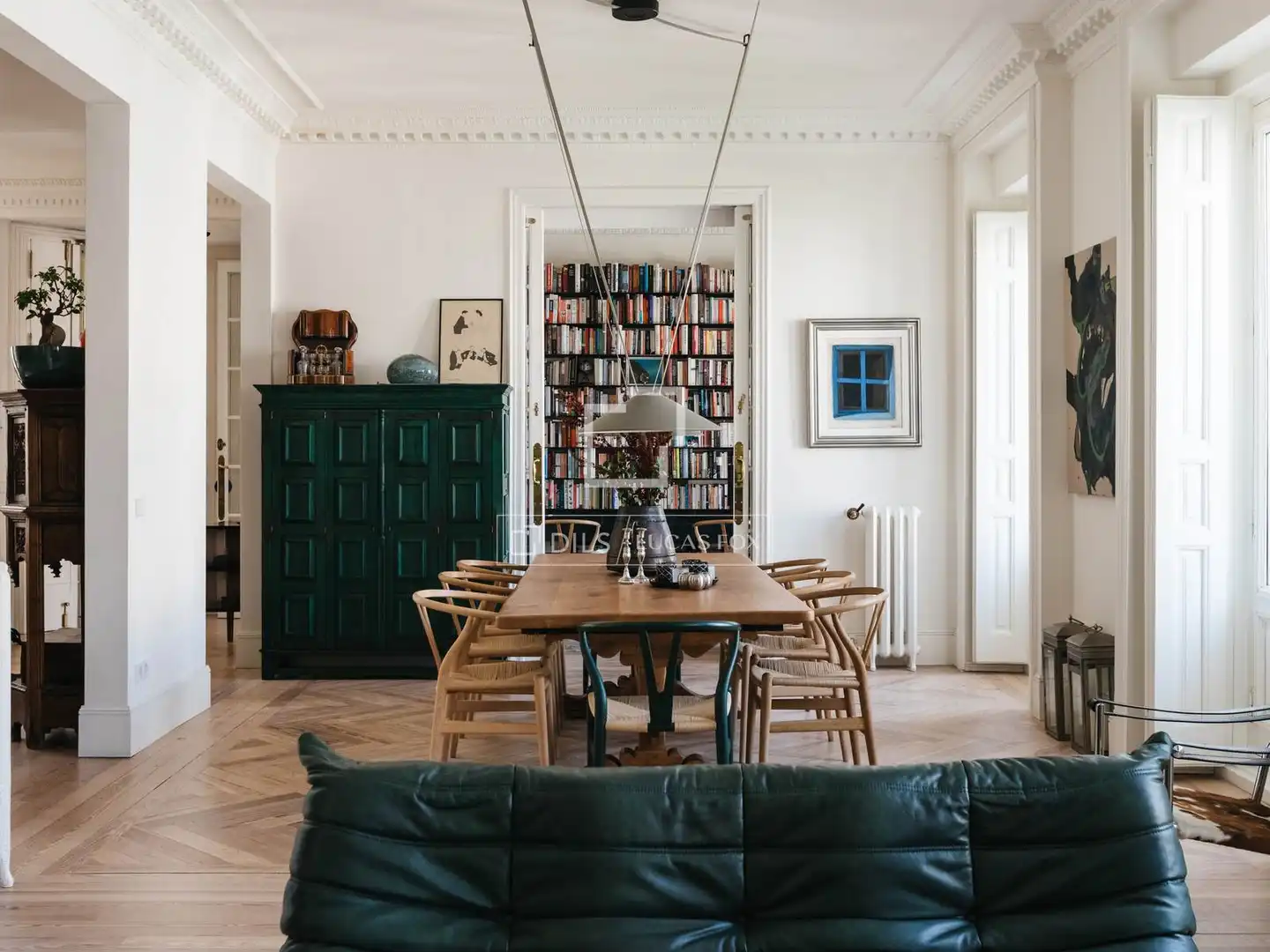 Comedor de Piso de alquiler en Salamanca con Aire acondicionado, Amueblado y Balcón