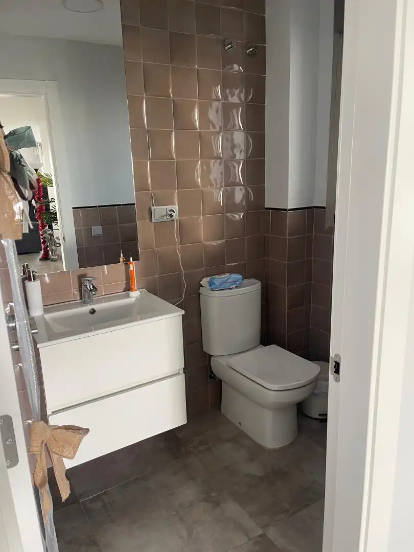 Baño de Casa o chalet de alquiler con opción a compra en Burriana / Borriana con Aire acondicionado, Jardín privado y Piscina