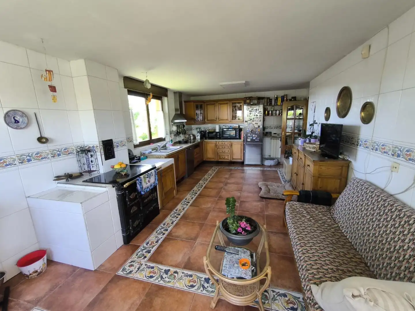 Cocina de Casa o chalet en venta en Villaturiel con Calefacción, Jardín privado y Parquet