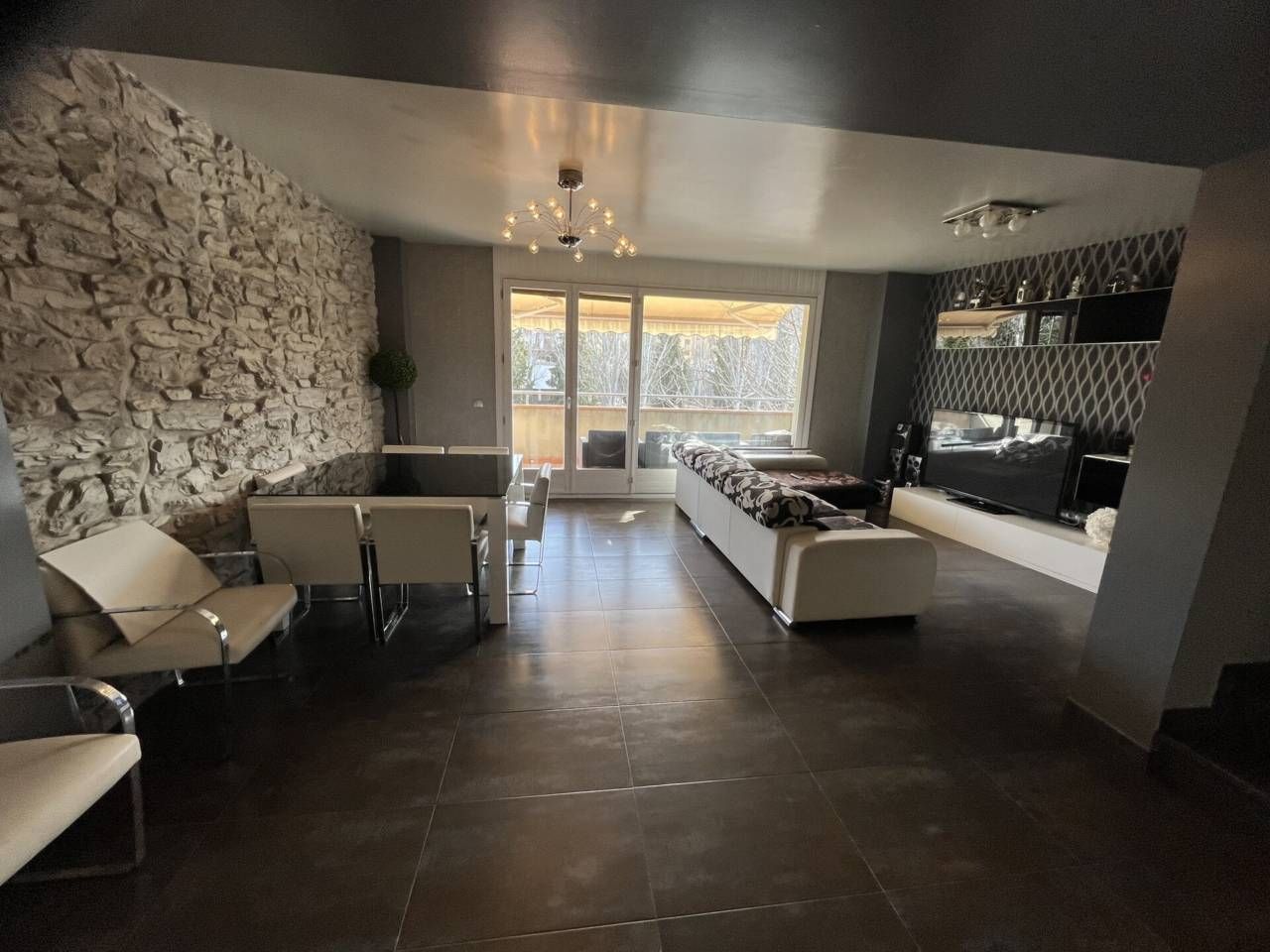 Living room of House or chalet to rent in Castelserás  with Air Conditioner, Heating and Terrace