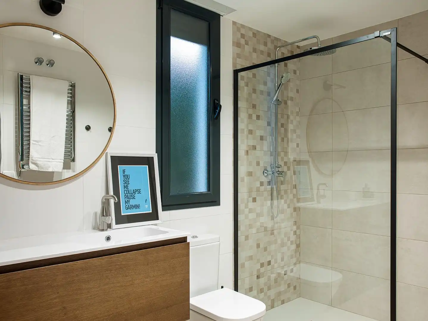 Bathroom of Houses for sale in Calpe / Calp  with Air Conditioner, Heating and Private garden