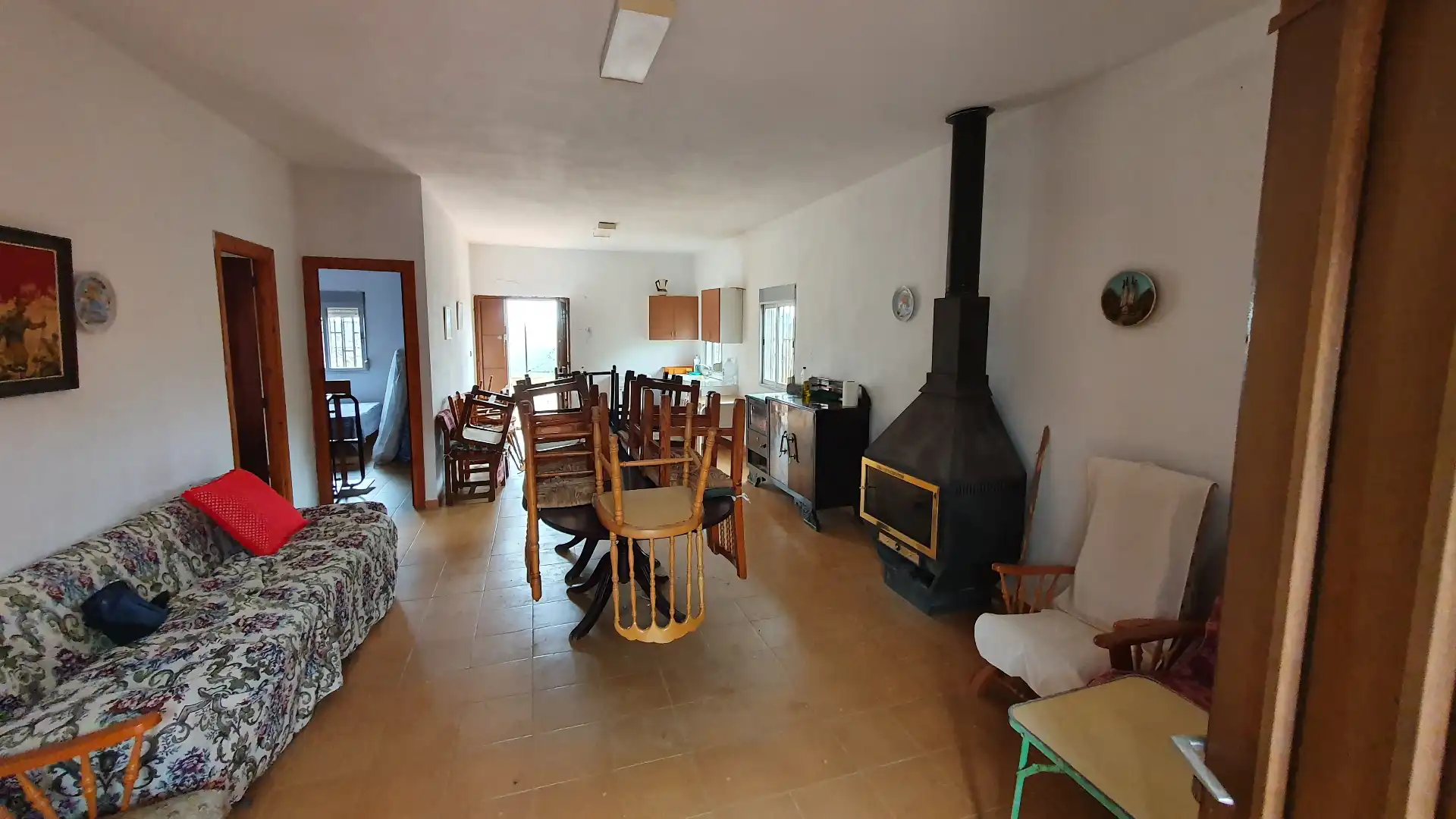 Menjador de Finca rústica en venda en Tavernes de la Valldigna amb Calefacció, Jardí privat i Terrassa