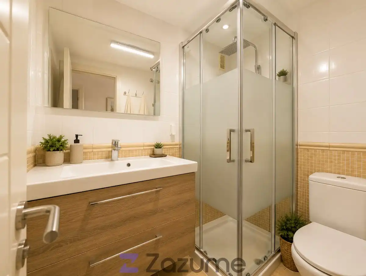 Bathroom of Flat for rent in Puerto de la Cruz  with Air Conditioner, Private garden and Terrace