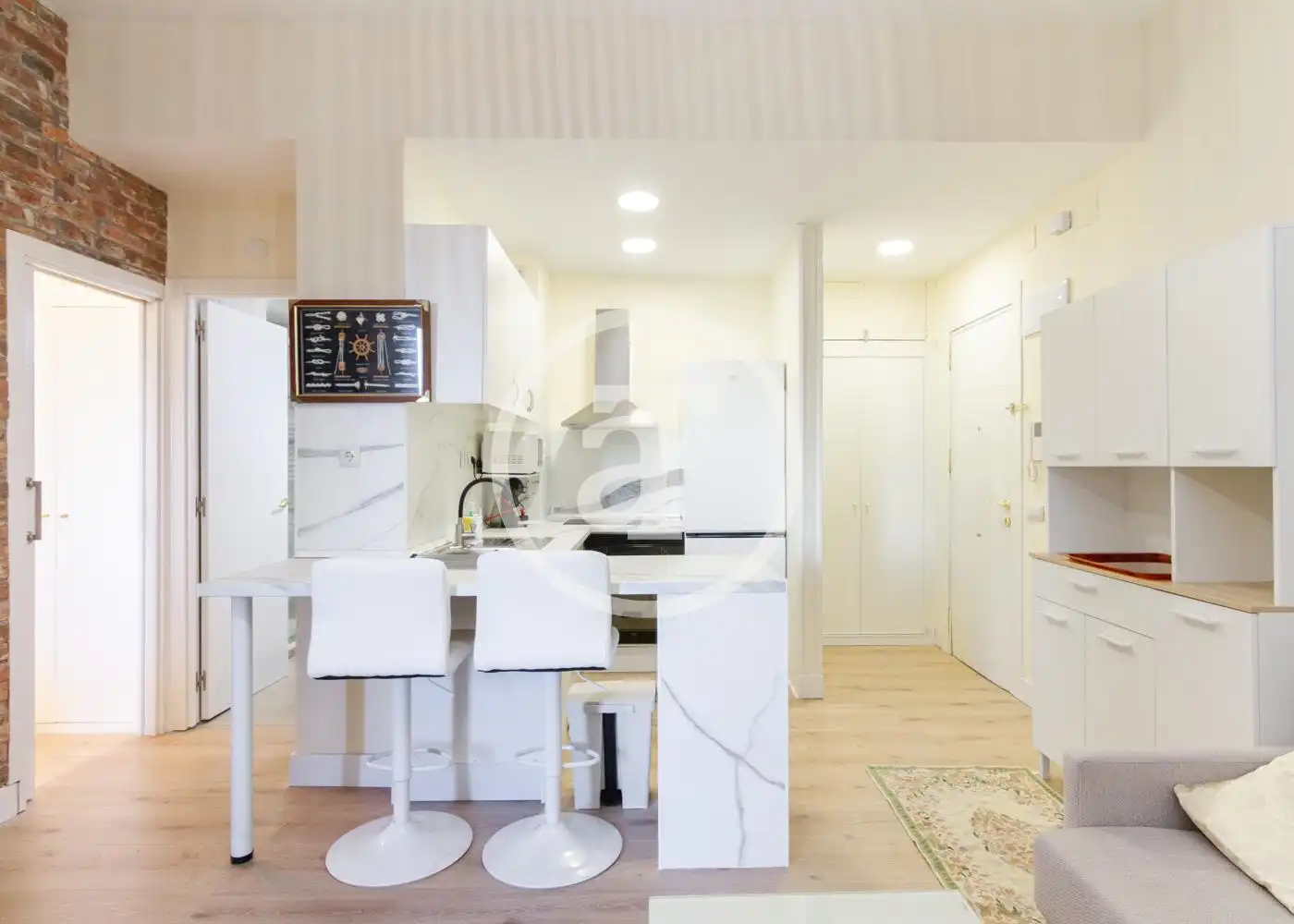 Kitchen of Flat for rent in Madrid  with Air Conditioner, Heating and Furnished