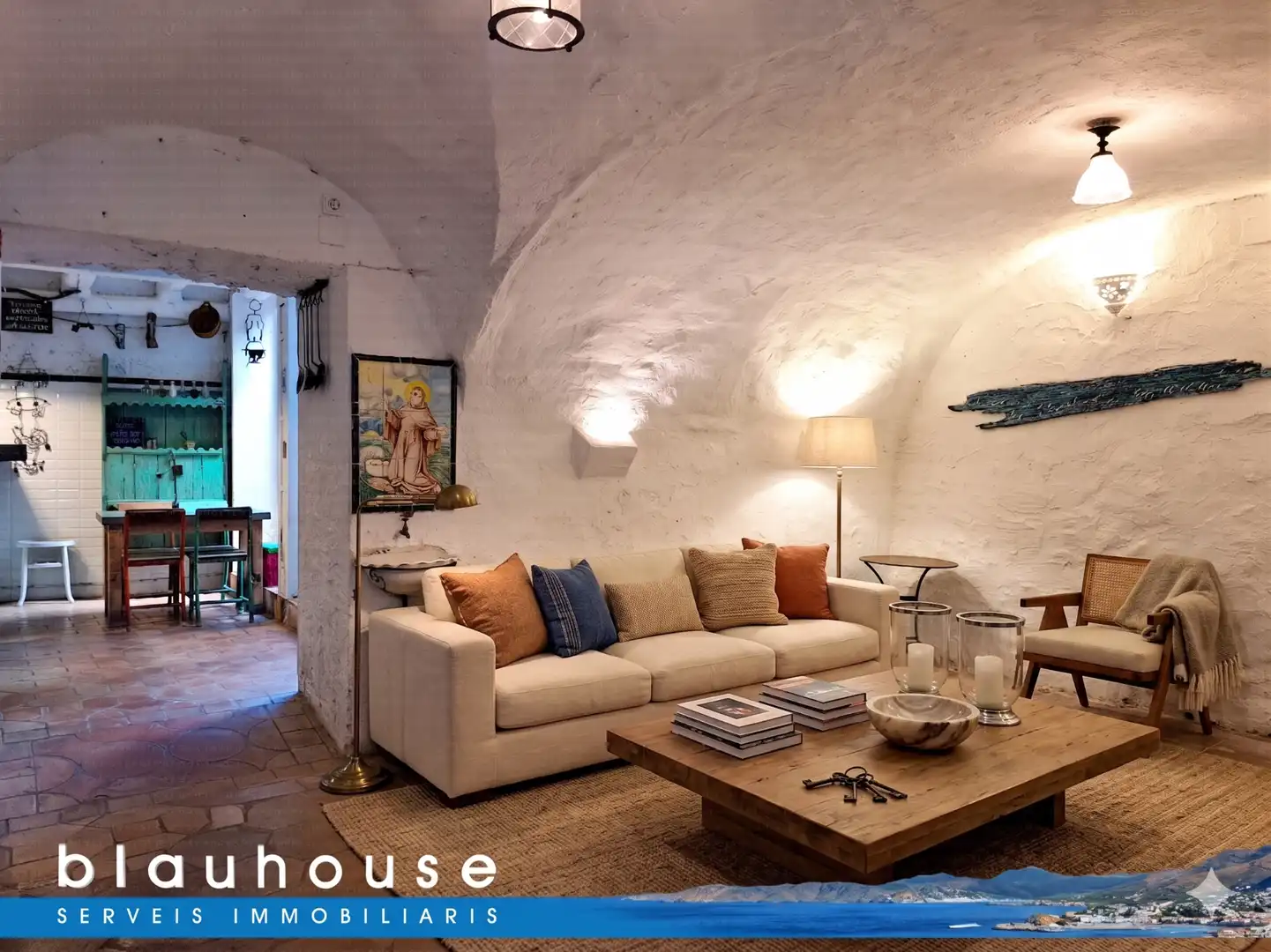 Sala de estar de Casa o chalet en venta en La Selva de Mar con Aire acondicionado, Calefacción y Terraza