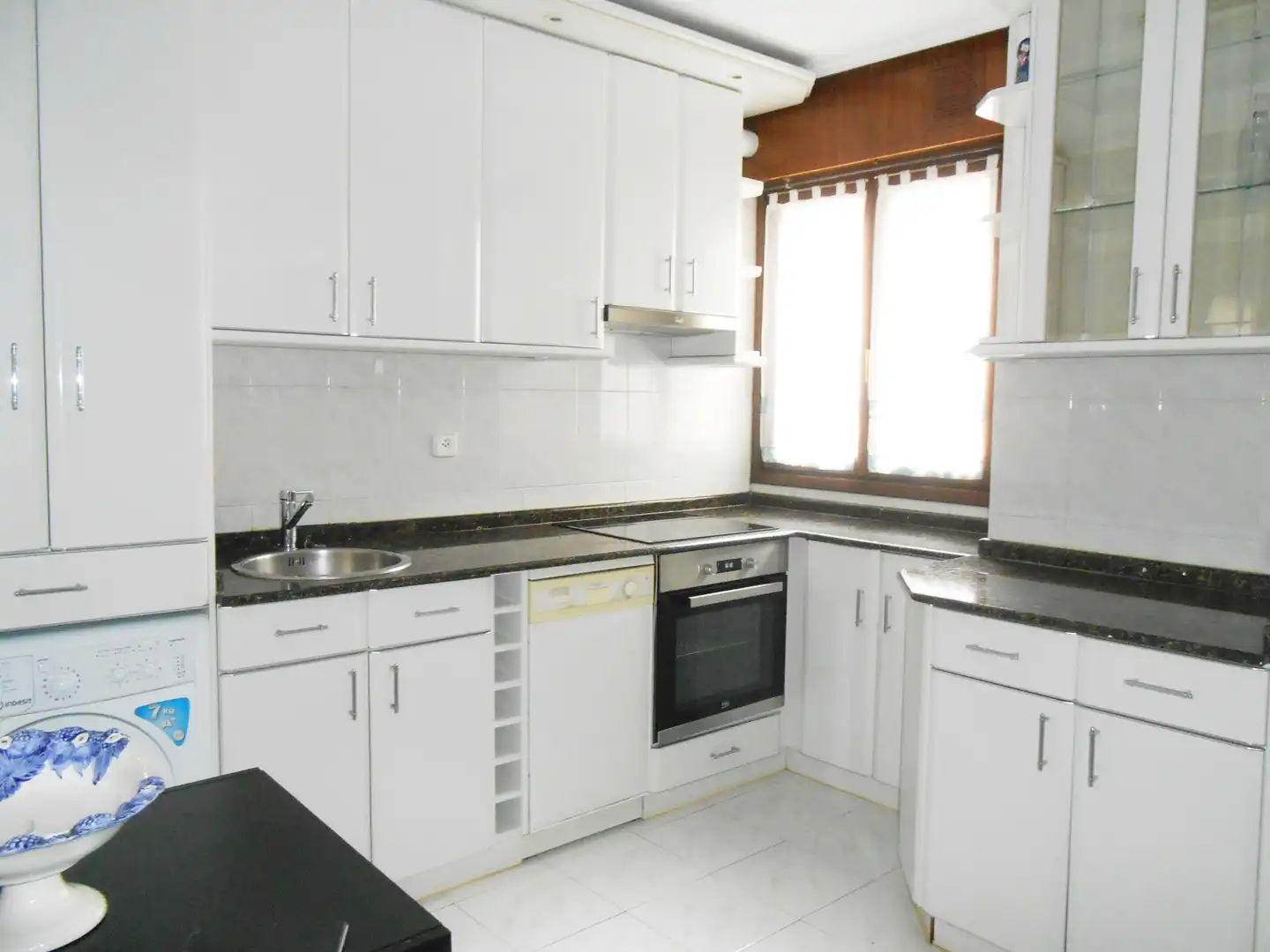 Kitchen of Flat for rent in Bilbao   with Heating, Furnished and Balcony