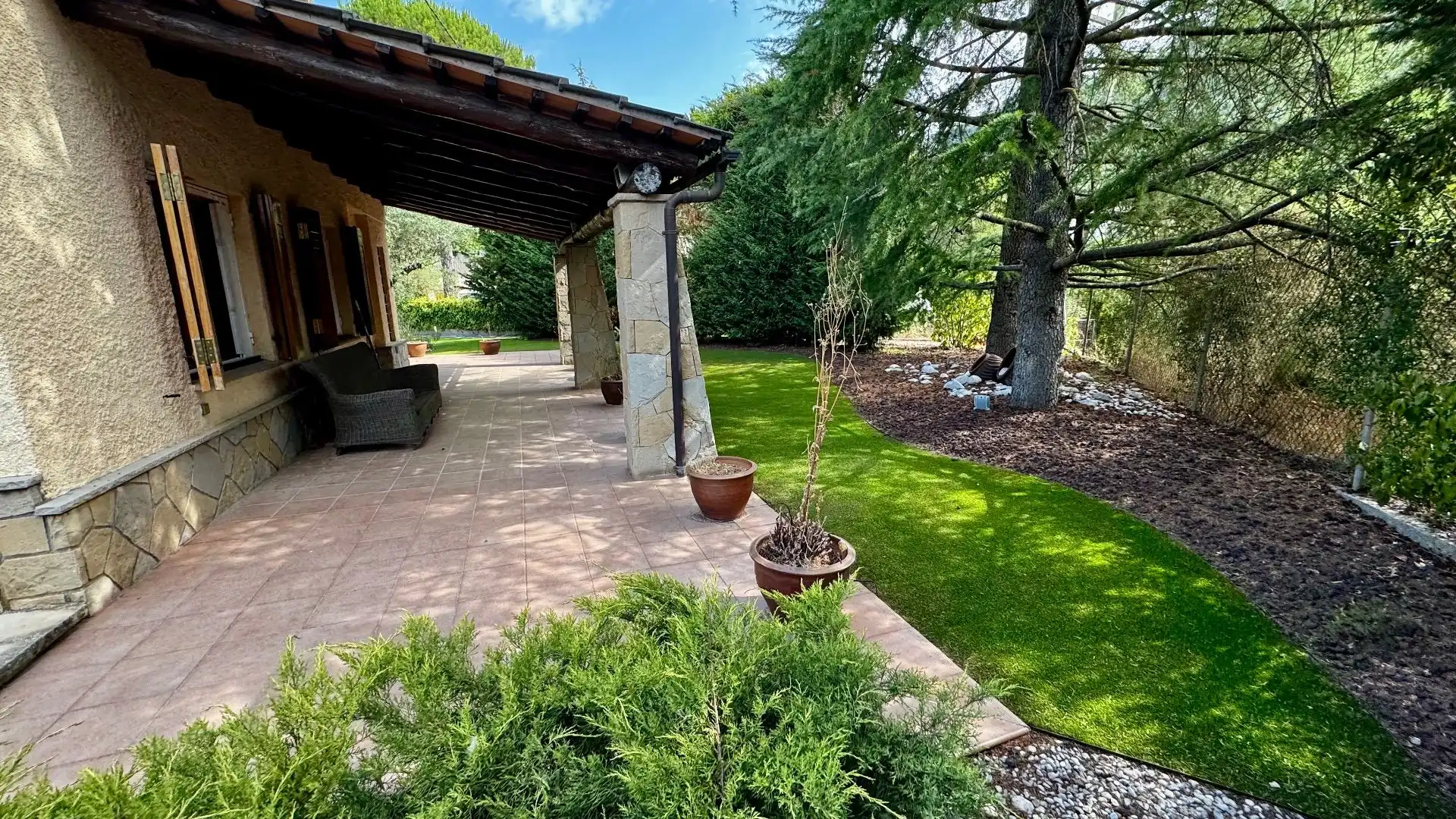 Terraza de Casa o chalet en venta en Vacarisses con Aire acondicionado, Calefacción y Jardín privado