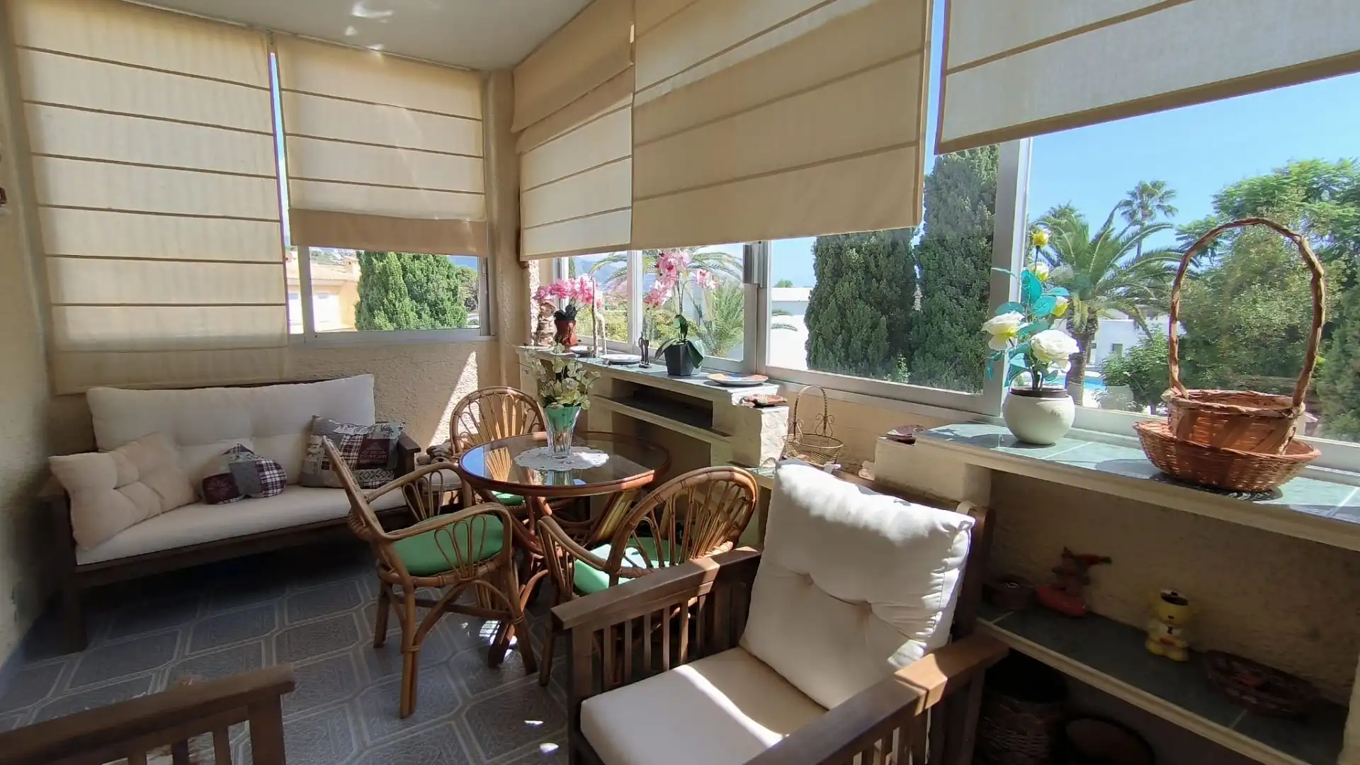 Terrassa de Casa o xalet en venda en L'Alfàs del Pi amb Aire condicionat, Calefacció i Jardí privat