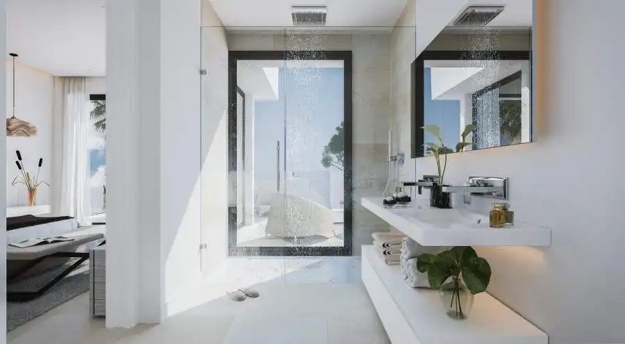 Bany de Casa o xalet de lloguer en Marbella amb Aire condicionat, Calefacció i Jardí privat