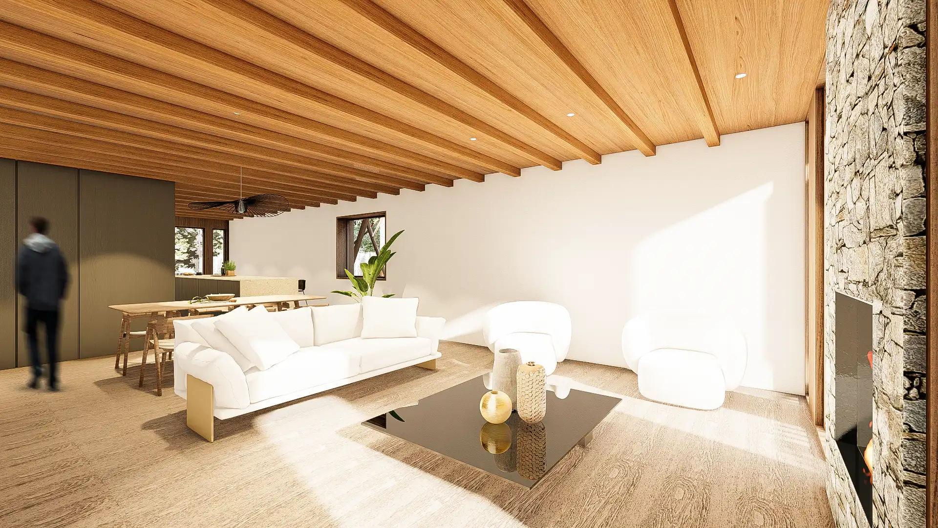 Sala de estar de Casa adosada en venta en Sallent de Gállego con Calefacción, Jardín privado y Terraza