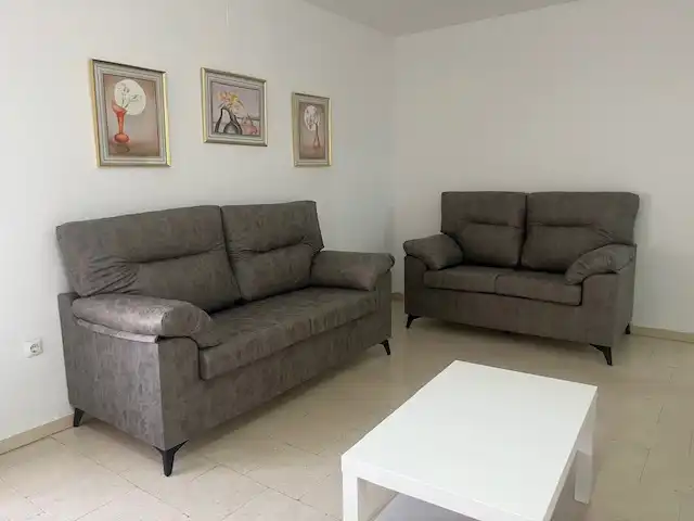 Sala d'estar de Pis de lloguer en Puertollano amb Aire condicionat, Calefacció i Moblat