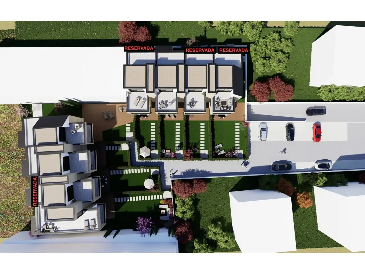 Terraza de Casa adosada en venta en Vigo  con Jardín privado y Terraza