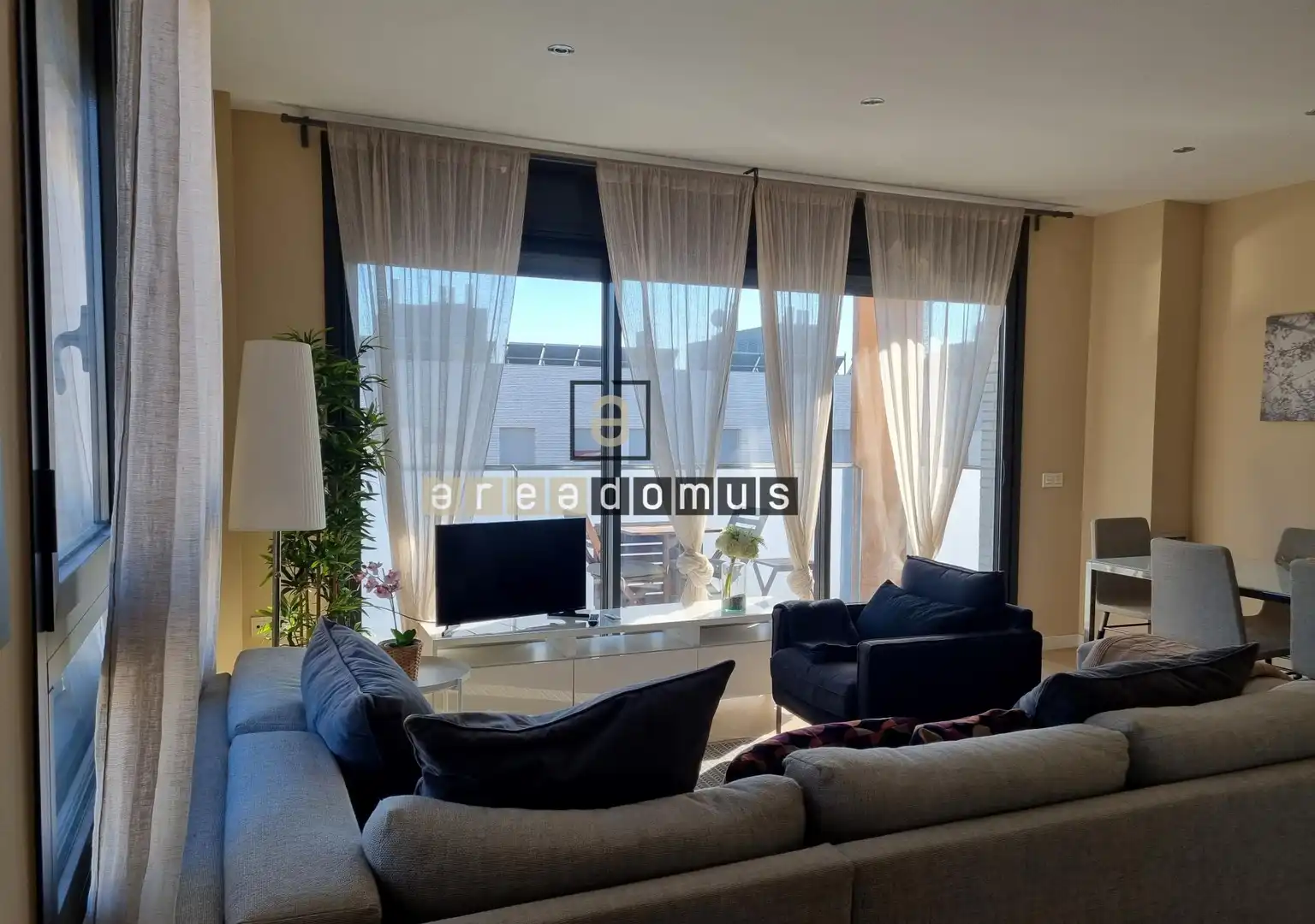 Wohnzimmer von Wohnung zur Miete in Sant Feliu de Llobregat mit Heizung, Privatgarten und Terrasse