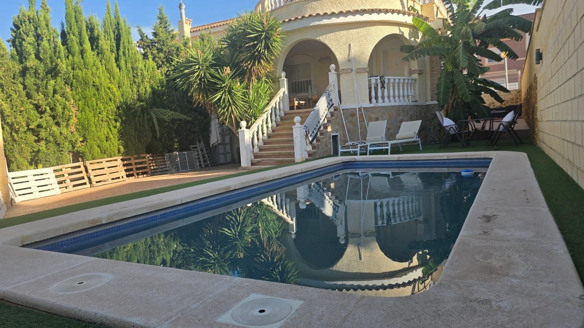 Swimming pool of House or chalet for sale in Monforte del Cid  with Private garden, Terrace and Swimming Pool