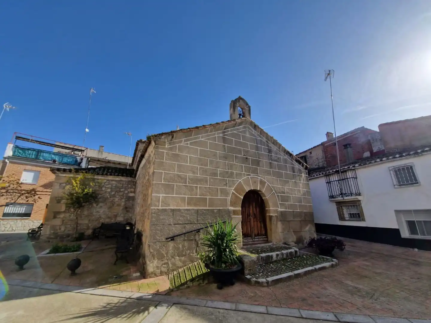 Exterior view of Houses for sale in Valdeobispo  with Heating and Terrace