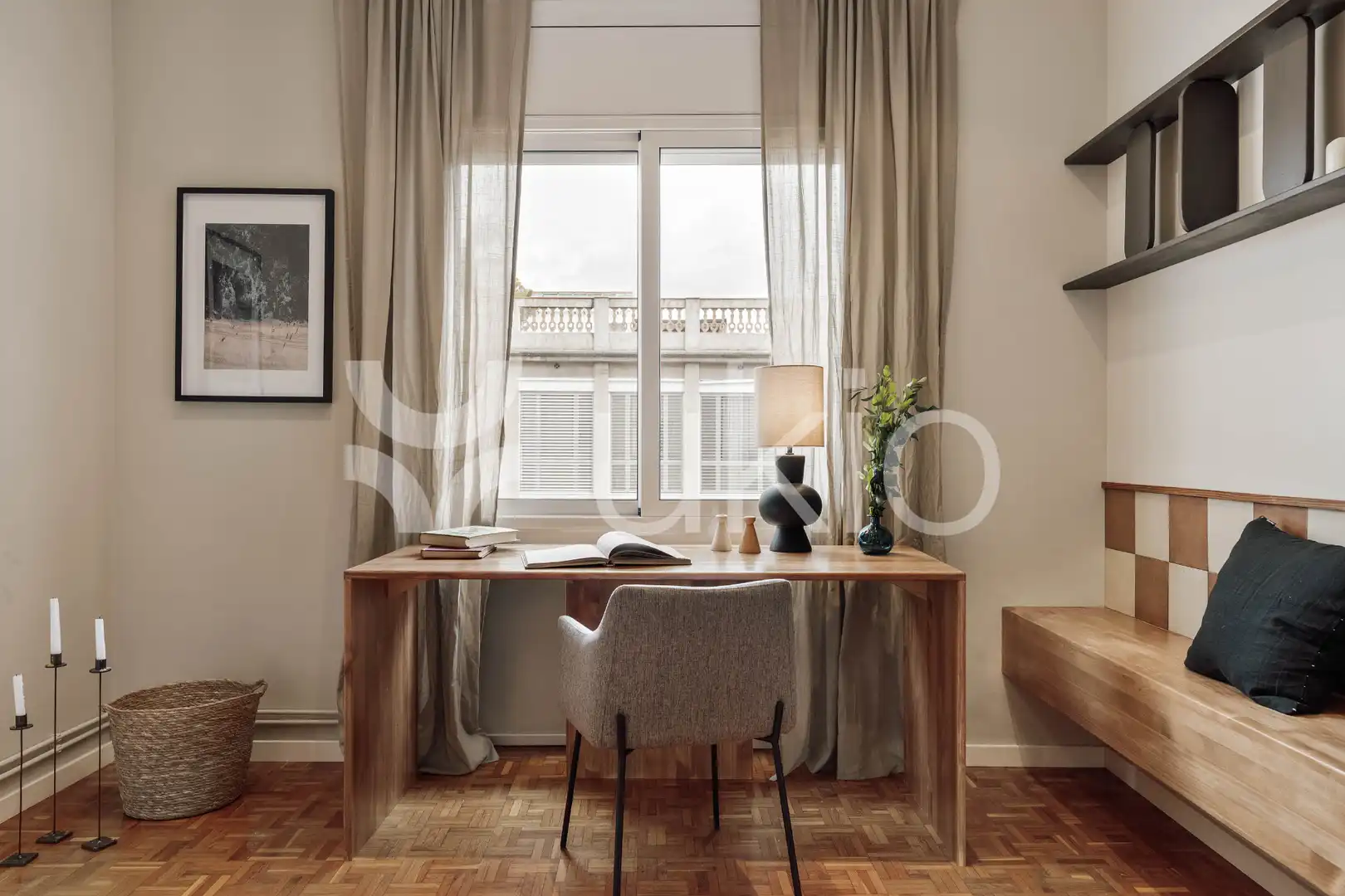 Bedroom of Apartments for rent in Barcelona  with Air Conditioner, Heating and Furnished