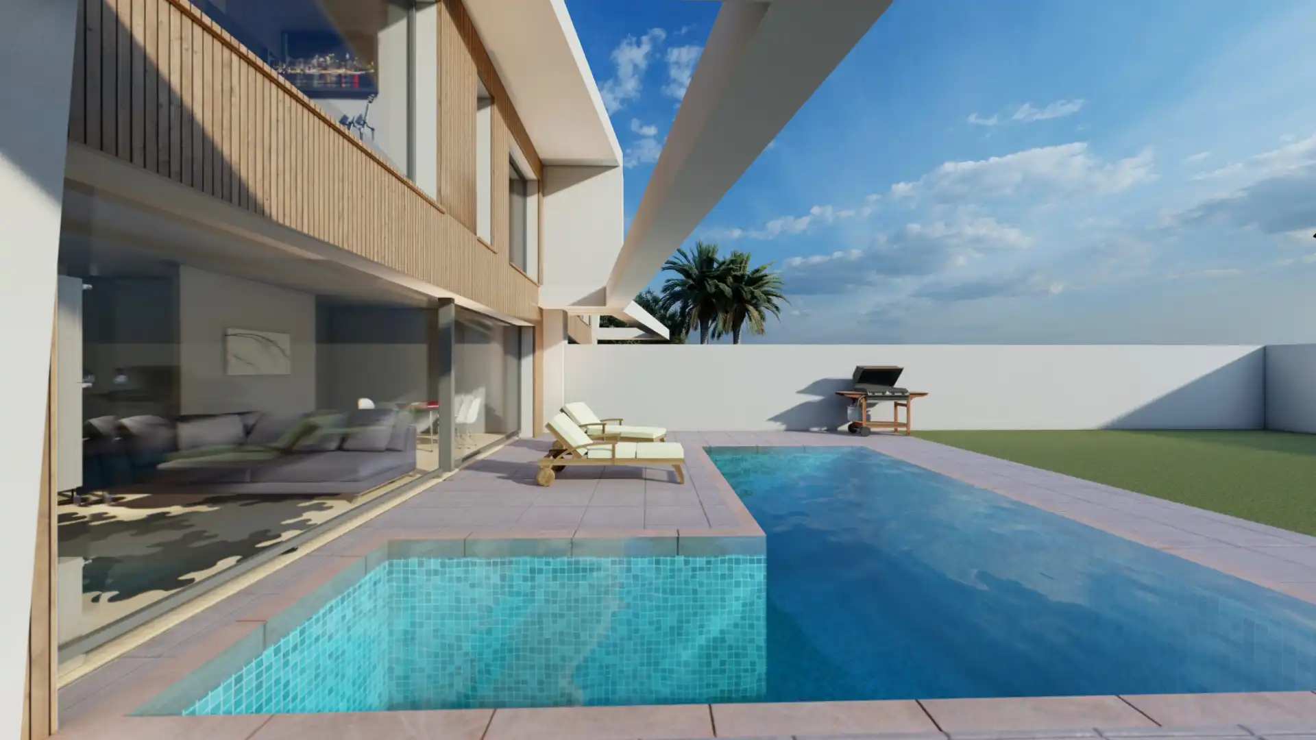 Piscina de Casa adosada en venda en Santa Pola amb Jardí privat, Terrassa i Piscina