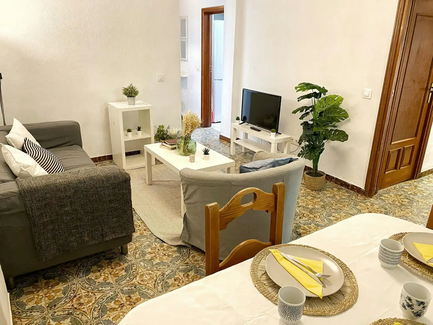 Sala de estar de Piso de alquiler en Madrid con Amueblado, Lavadora y TV