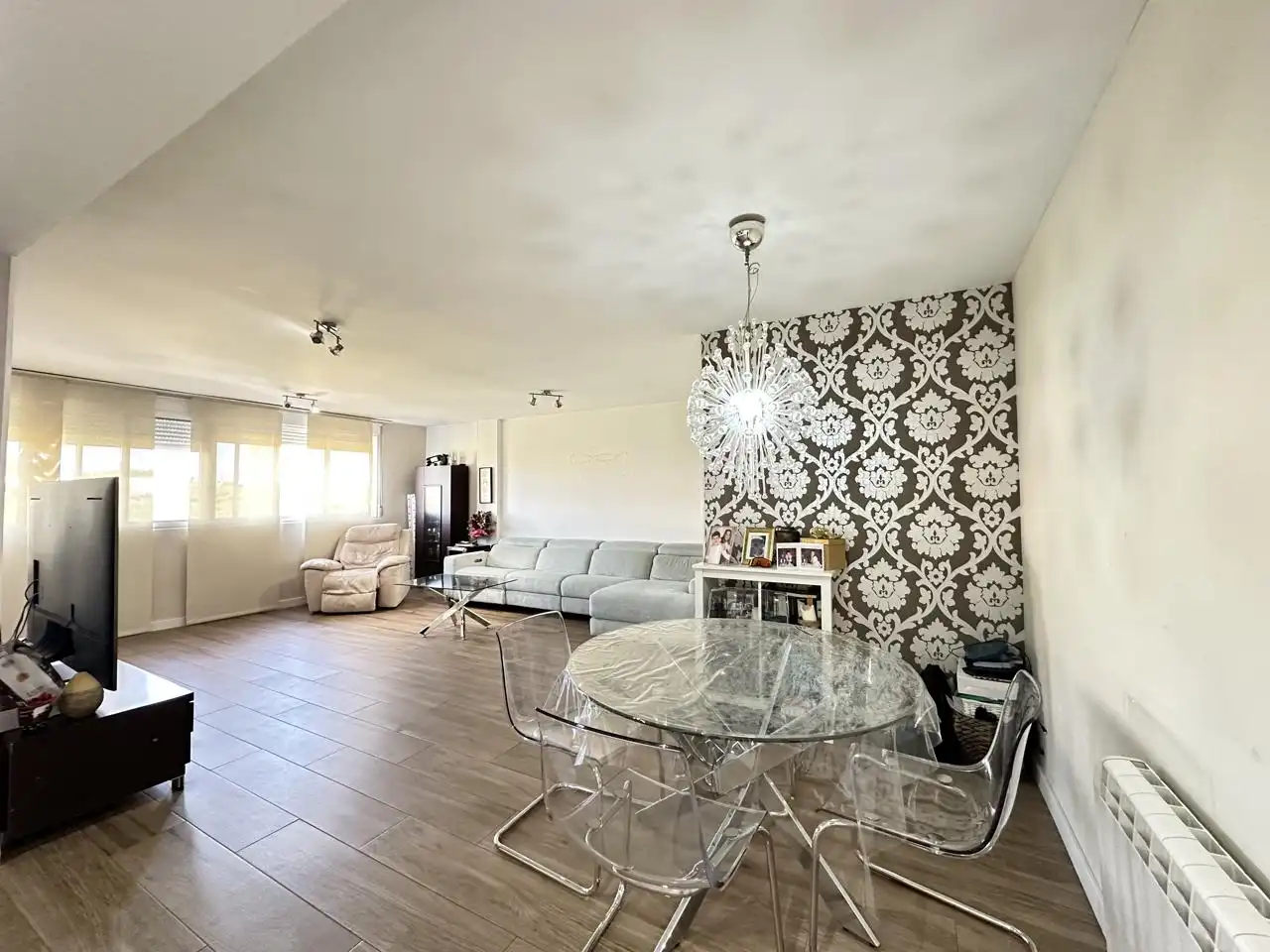 Living room of Flat for sale in Alicante / Alacant  with Air Conditioner, Parquet flooring and Storage room