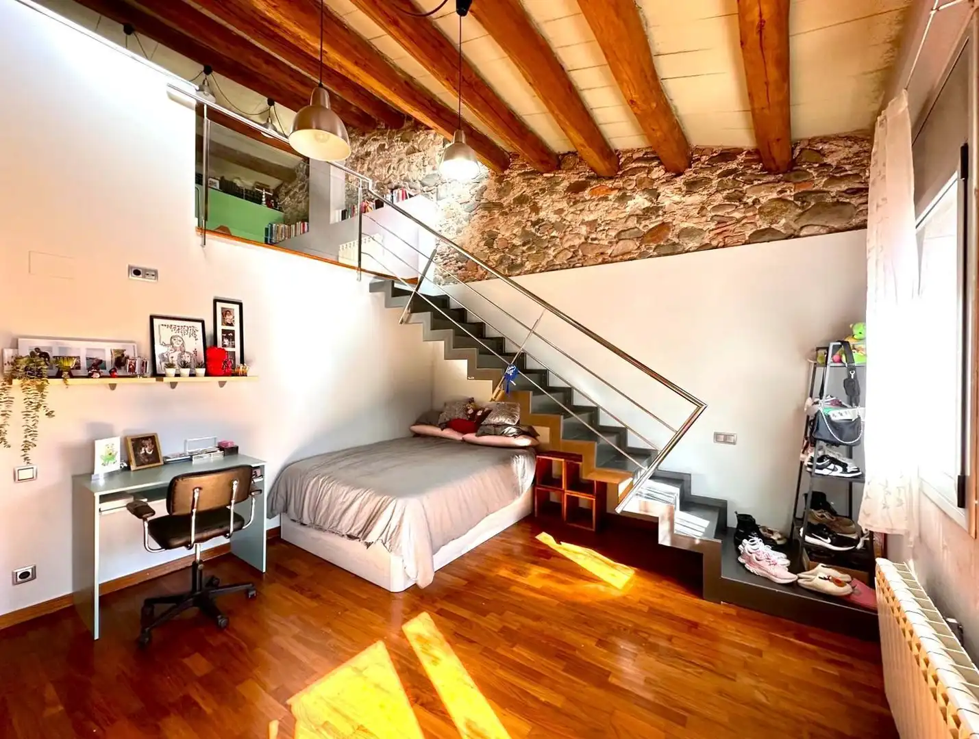 Schlafzimmer von Haus oder Chalet zum Verkauf in Granollers mit Klimaanlage, Privatgarten und Terrasse