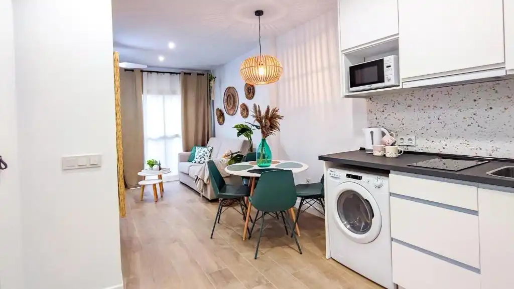 Cocina de Piso en venta en Marbella con Aire acondicionado, Jardín privado y Terraza