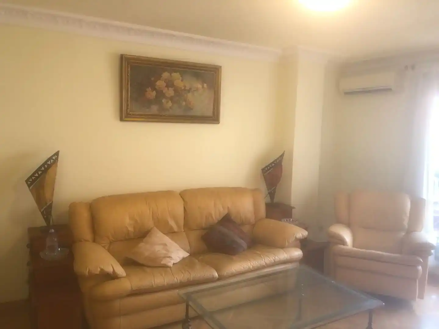 Wohnzimmer von Wohnung zur Miete in  Madrid Capital mit Klimaanlage und Schwimmbad