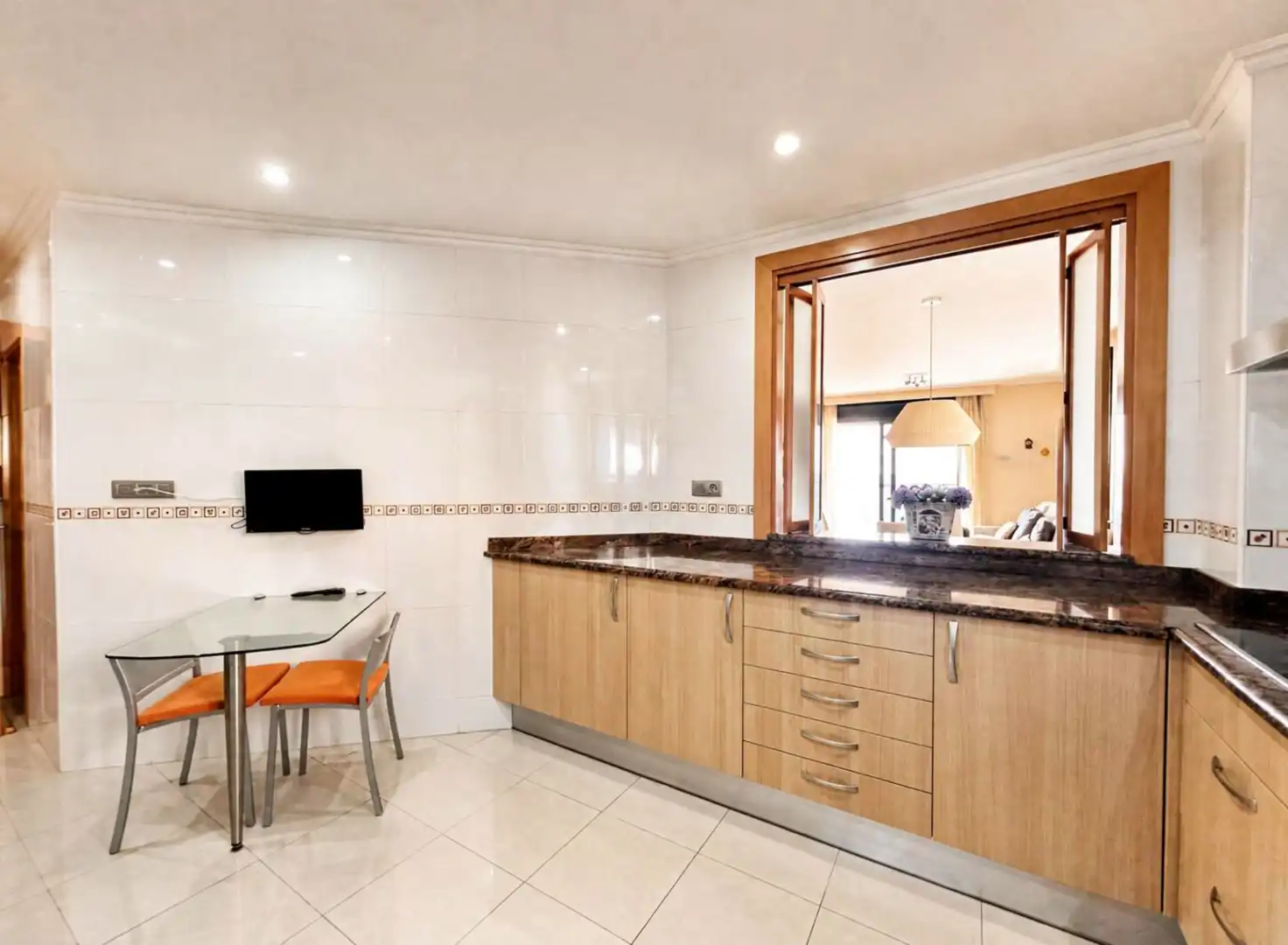 Kitchen of Flat for sale in Roses  with Air Conditioner, Heating and Terrace