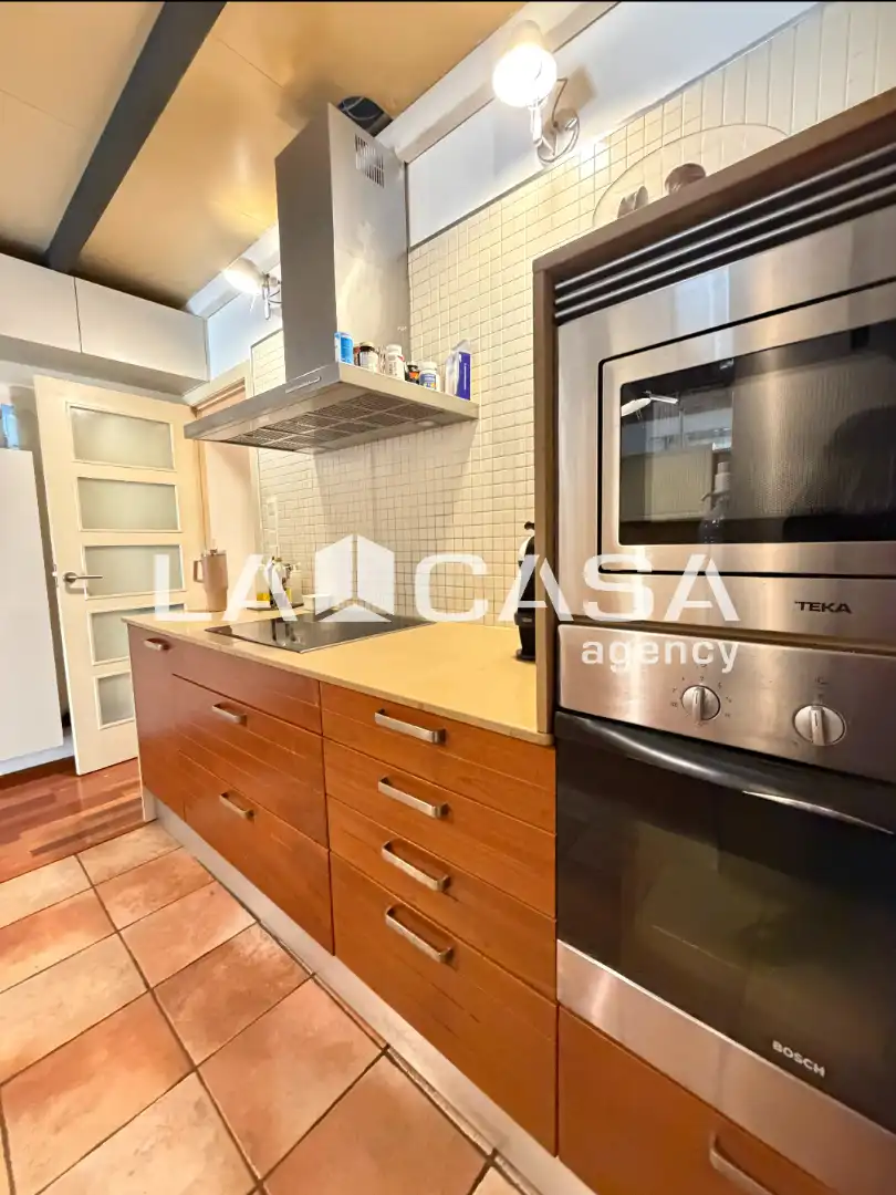 Kitchen of Flat for sale in Badalona  with Air Conditioner and Terrace