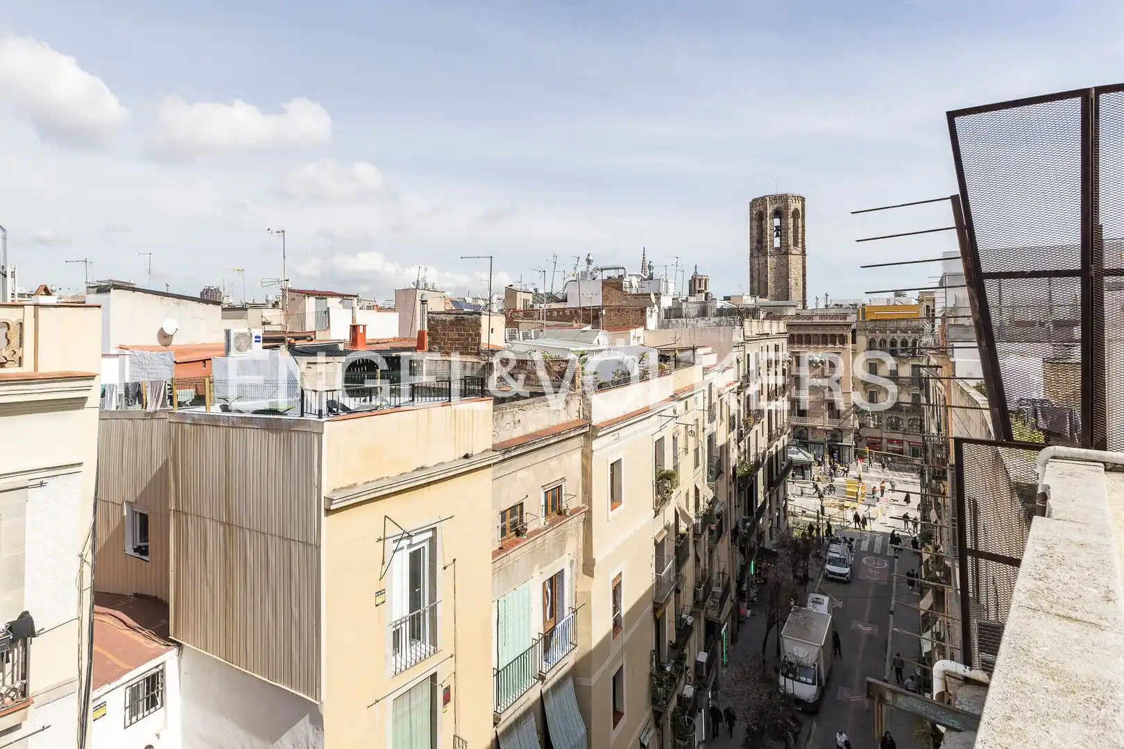 Vista exterior de Piso en venta en Barcelona con Calefacción, Jardín privado y Parquet