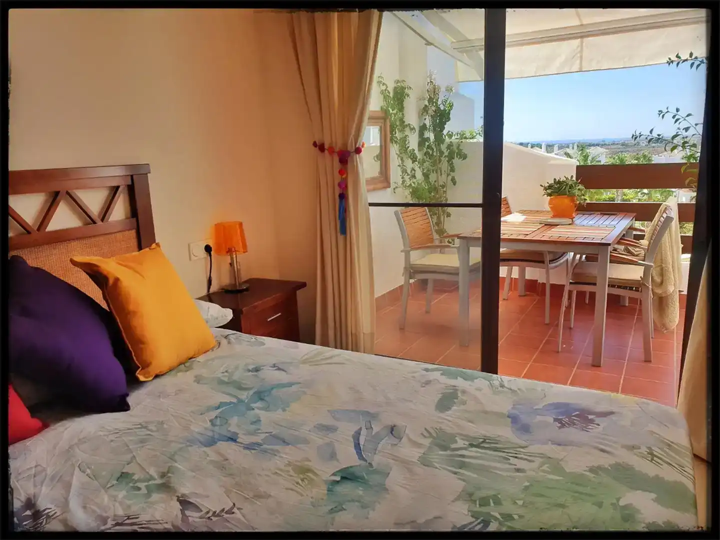 Schlafzimmer von Wohnung zur Miete in Vera mit Klimaanlage, Privatgarten und Schwimmbad