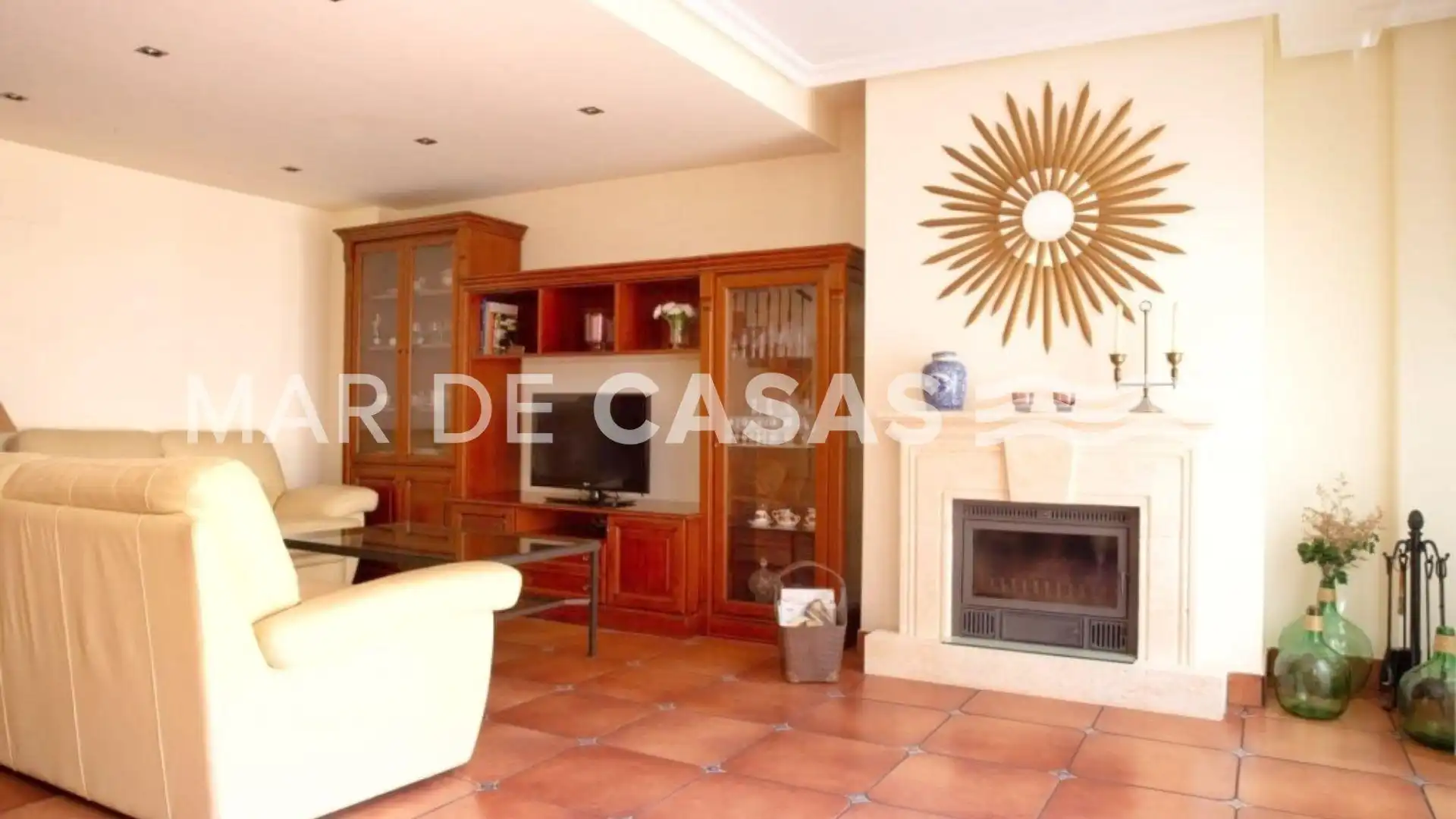 Sala d'estar de Casa adosada en venda en Sant Joan d'Alacant amb Aire condicionat, Calefacció i Jardí privat