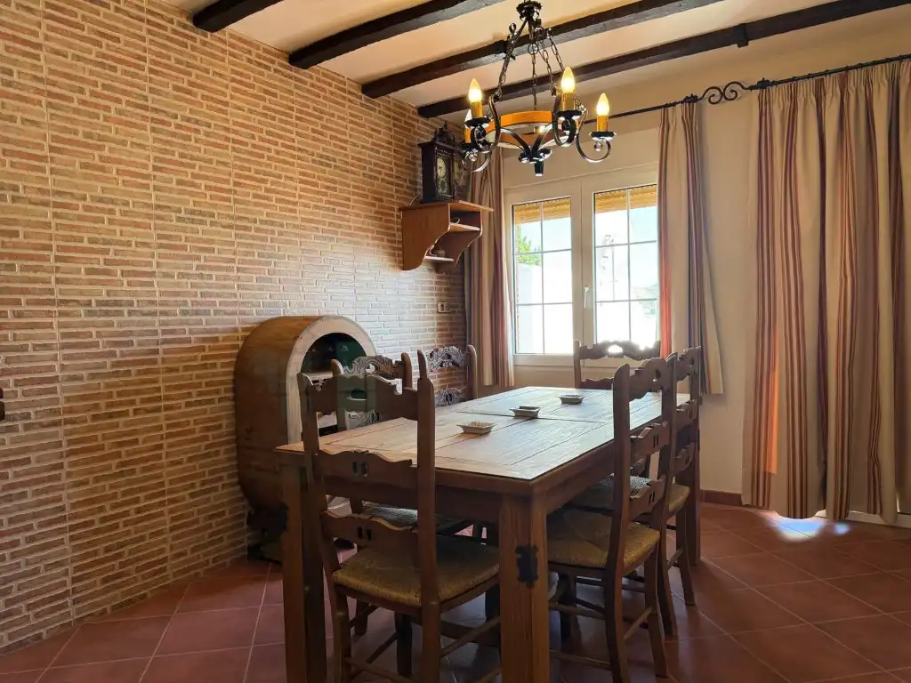 Dining room of Houses for sale in Zafarraya  with Terrace, Storage room and Furnished
