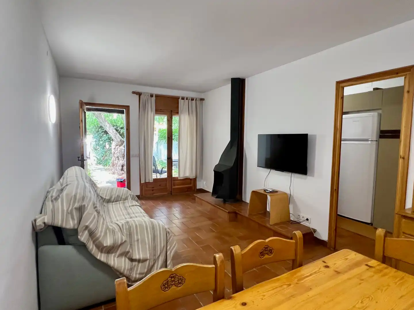Sala d'estar de Casa adosada de lloguer en Palafrugell amb Terrassa i Moblat