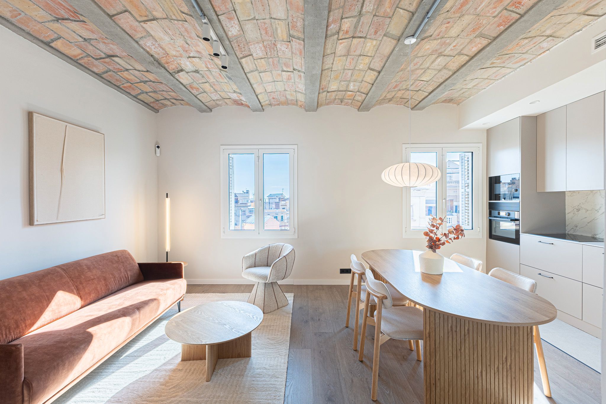 Sala d'estar de Apartament en venda en  Barcelona Capital amb Aire condicionat, Calefacció i Parquet