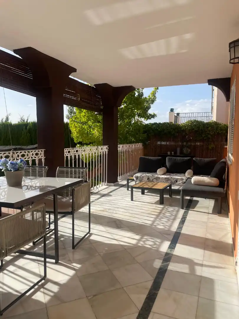 Terrace of Houses for rent in Monachil  with Air Conditioner, Heating and Private garden