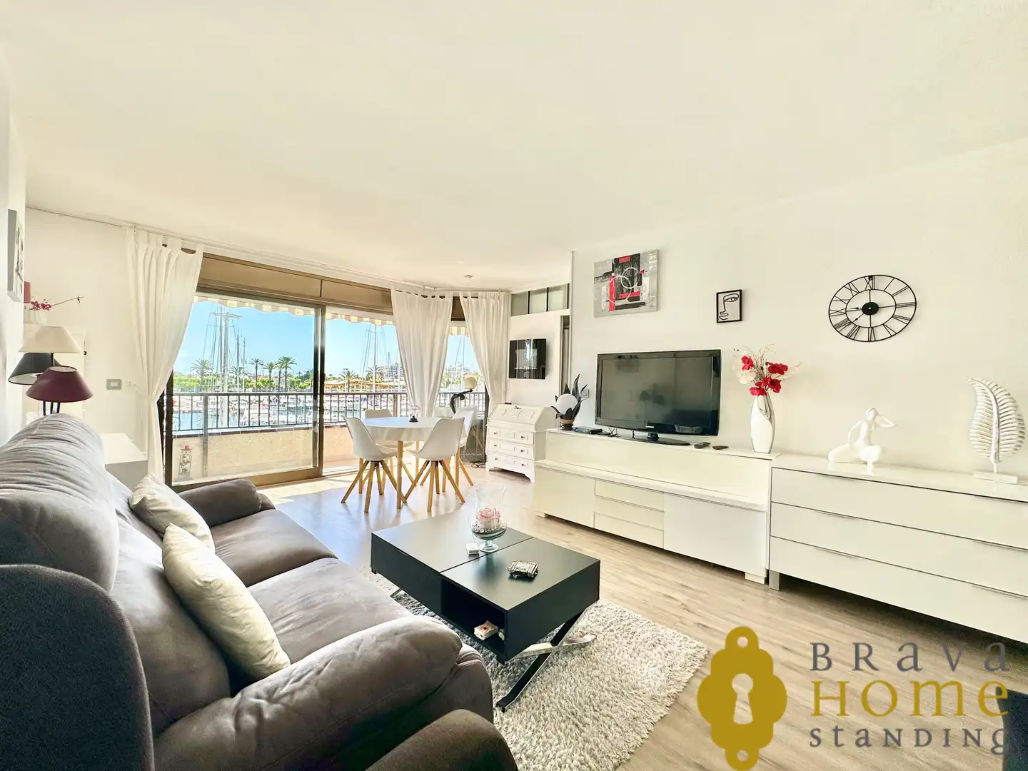 Sala de estar de Piso en venta en Empuriabrava con Aire acondicionado, Terraza y Trastero