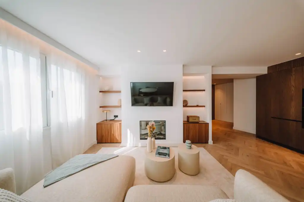 Wohnzimmer von Wohnungen zum Verkauf in  Palma de Mallorca mit Klimaanlage und Möbliert