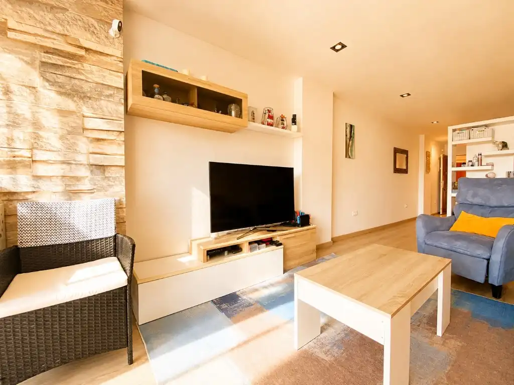 Sala d'estar de Apartament de lloguer en Benicasim / Benicàssim amb Moblat, Forn i Rentadora