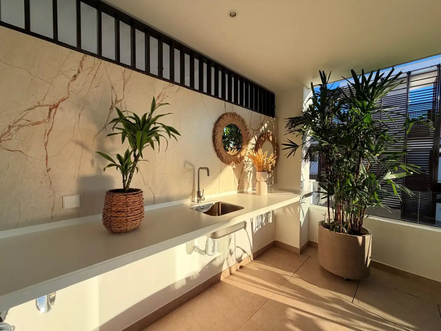 Terrace of Flat for sale in Estepona  with Air Conditioner, Heating and Terrace