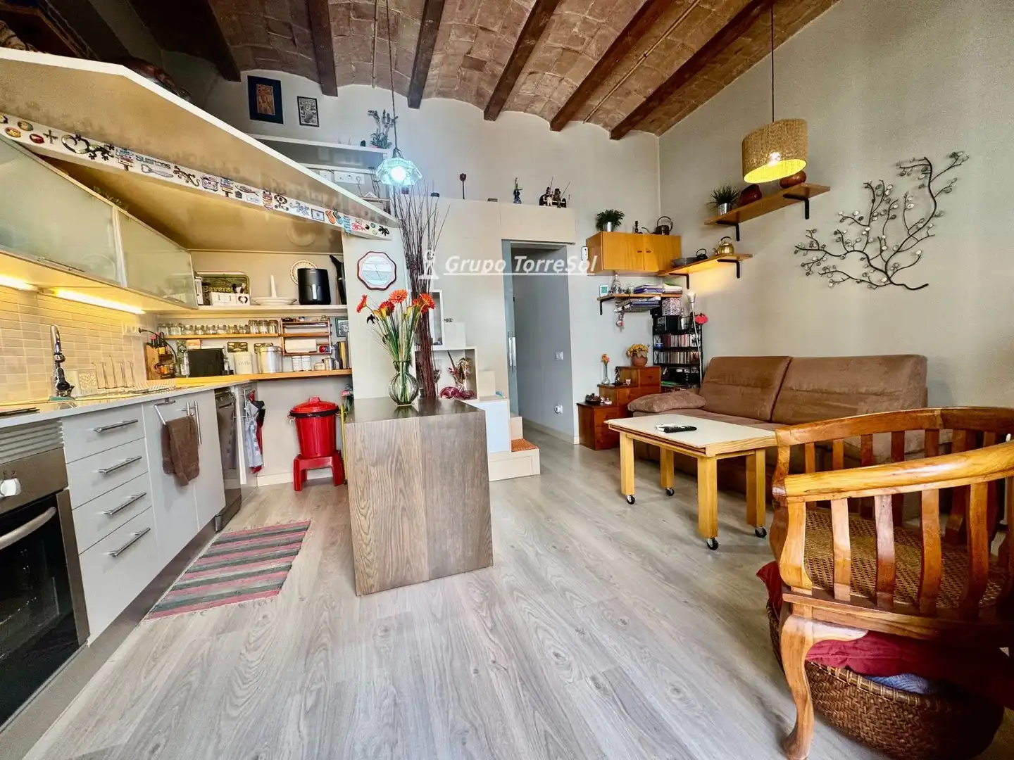 Kitchen of Flat for sale in Barcelona  with Air Conditioner, Heating and Terrace