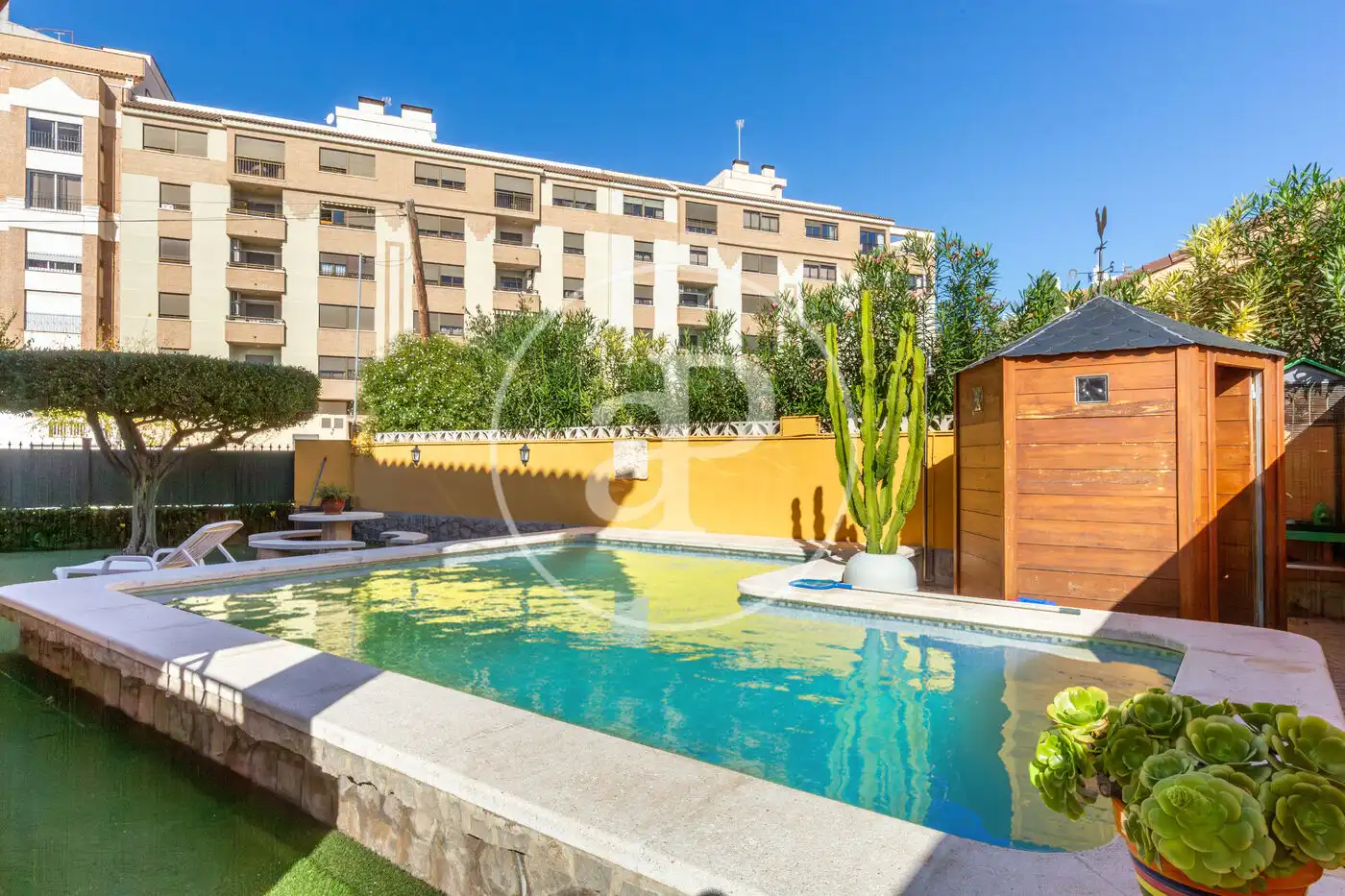 Piscina de Casa adosada en venta en Burriana / Borriana con Calefacción, Jardín privado y Terraza