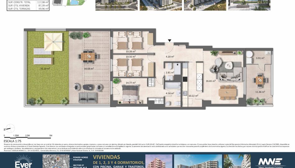 Foto 1 de Piso en venta en Poligono Sup, 115, Nueva Almería - Cortijo Grande - Vega de Acá, Almería