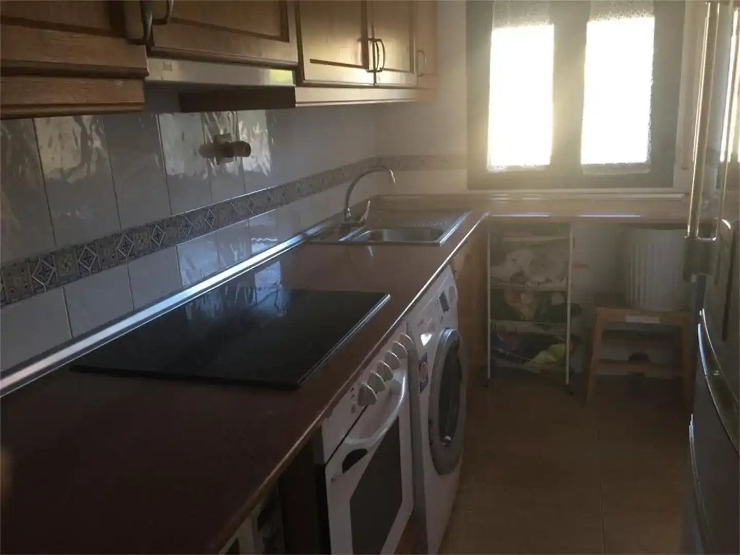 Cocina de Apartamento en venta en La Puebla de Castro con Parquet, Lavadora y Balcón