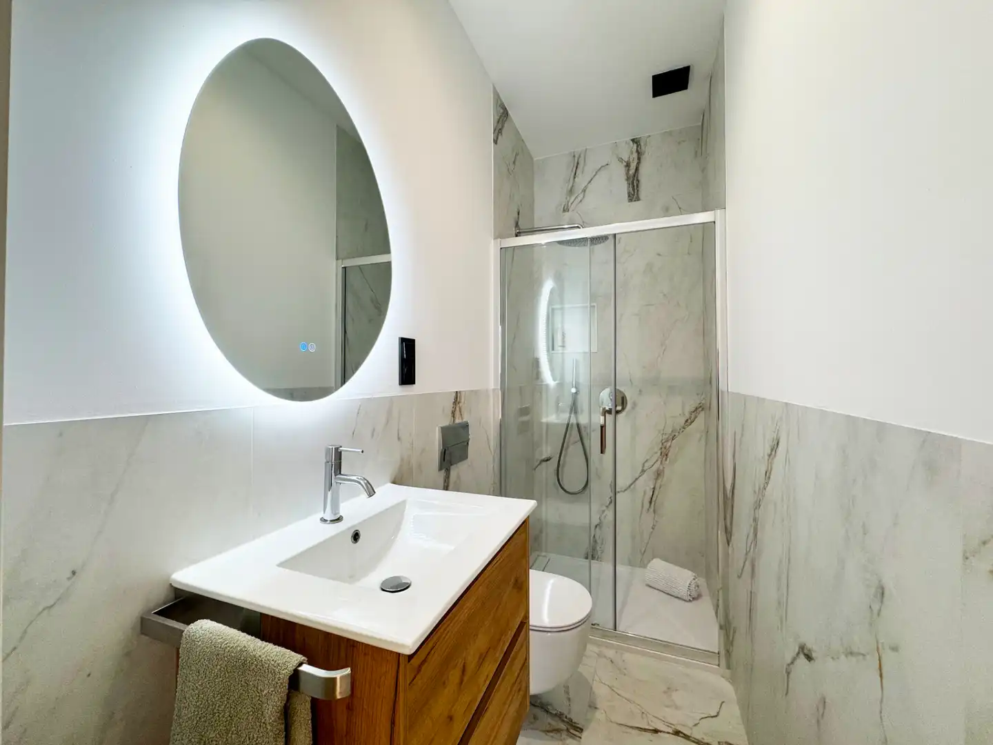 Baño de Finca rústica en venta en San Javier con Aire acondicionado, Calefacción y Jardín privado